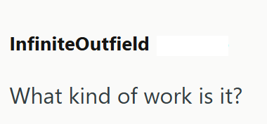 InfiniteOutfield What kind of work is it?
