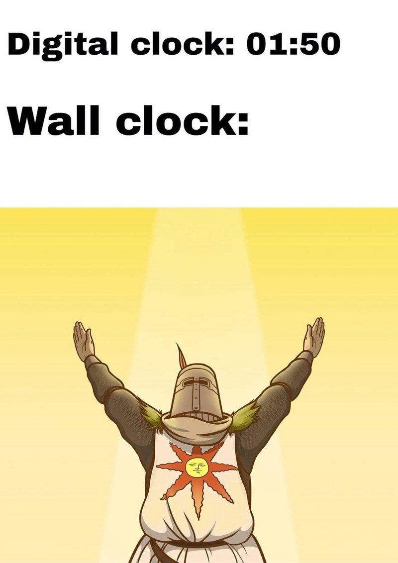 Digital clock: 01:50 Wall clock: