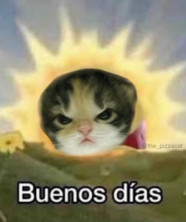 @the_pizzacat Buenos días