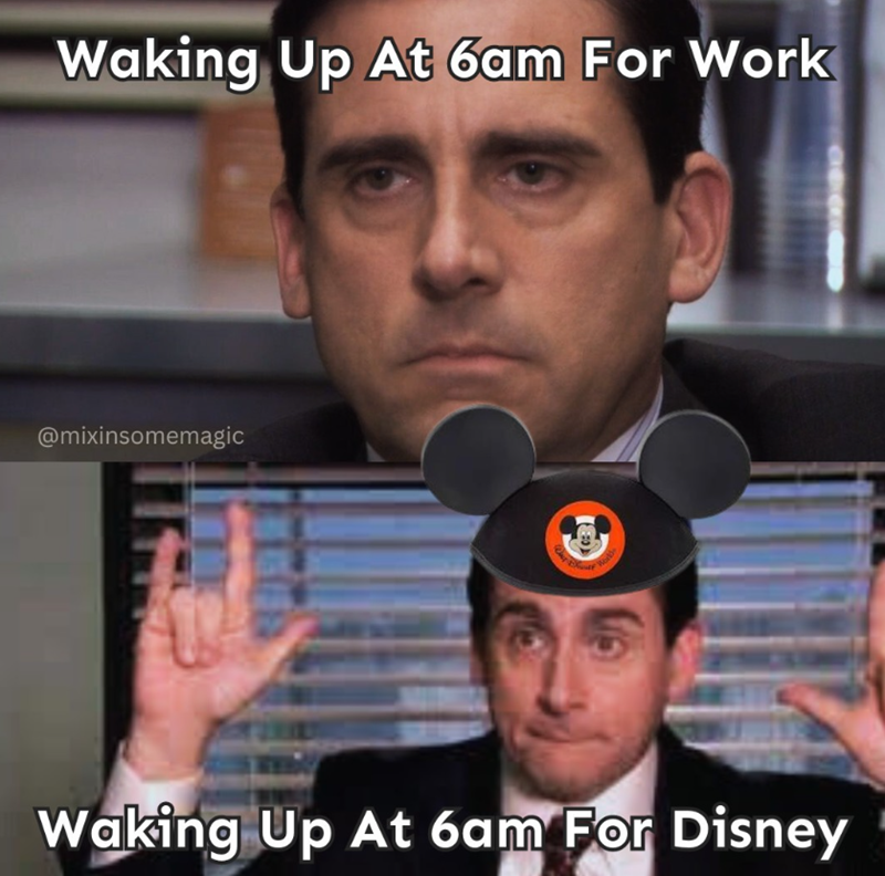Waking Up At 6am For Work @mixinsomemagic World Waking Up At 6am For Disney