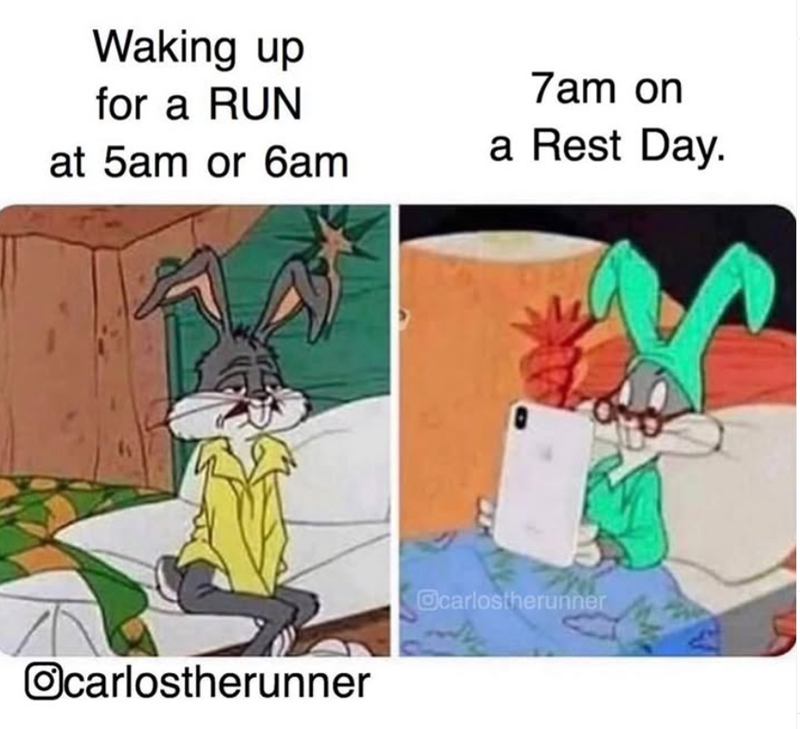 Waking up for a RUN at 5am or 6am 7am on a Rest Day. Ocarlostherunner Ocarlostherunner