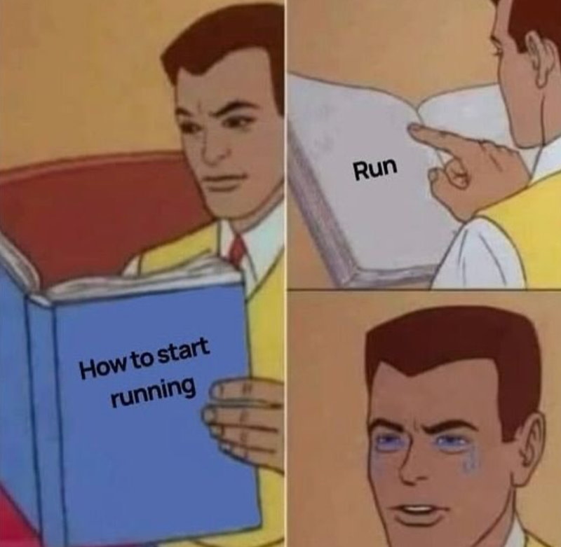 How to start running Run