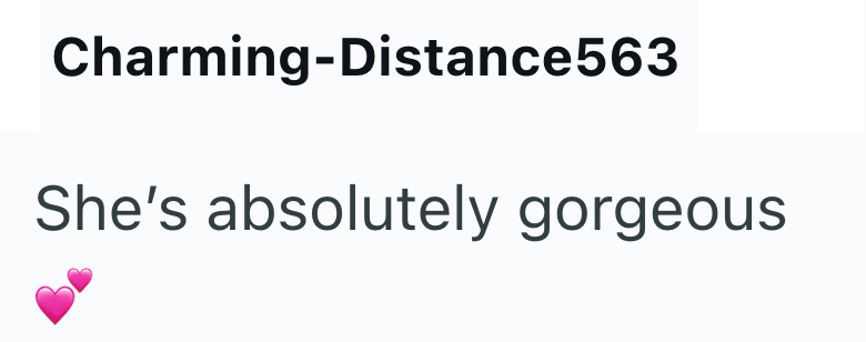 Charming-Distance563 She's absolutely gorgeous