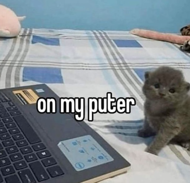 on my puter e