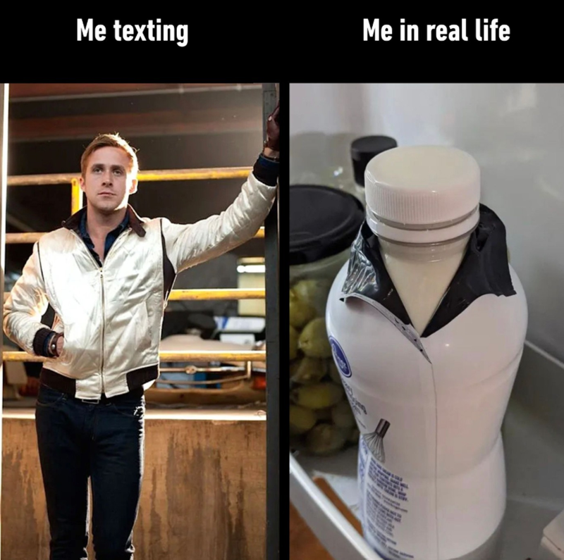 Me texting Me in real life