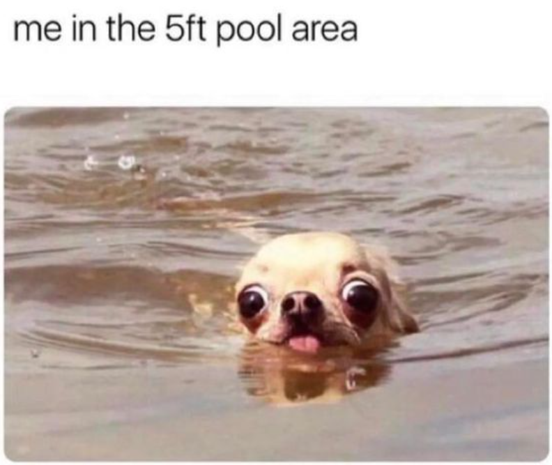 me in the 5ft pool area.