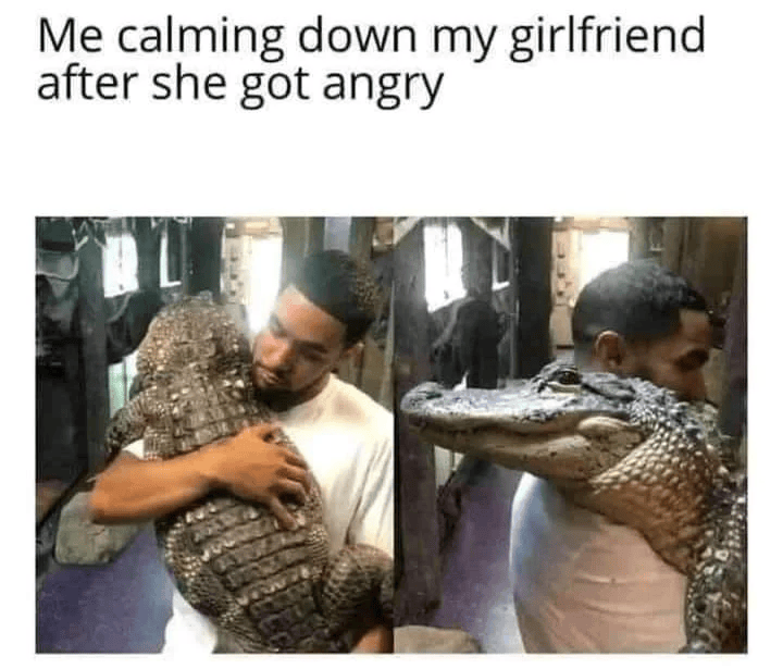 Me calming down my girlfriend after she got angry