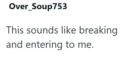 Over_Soup753 This sounds like breaking and entering to me.