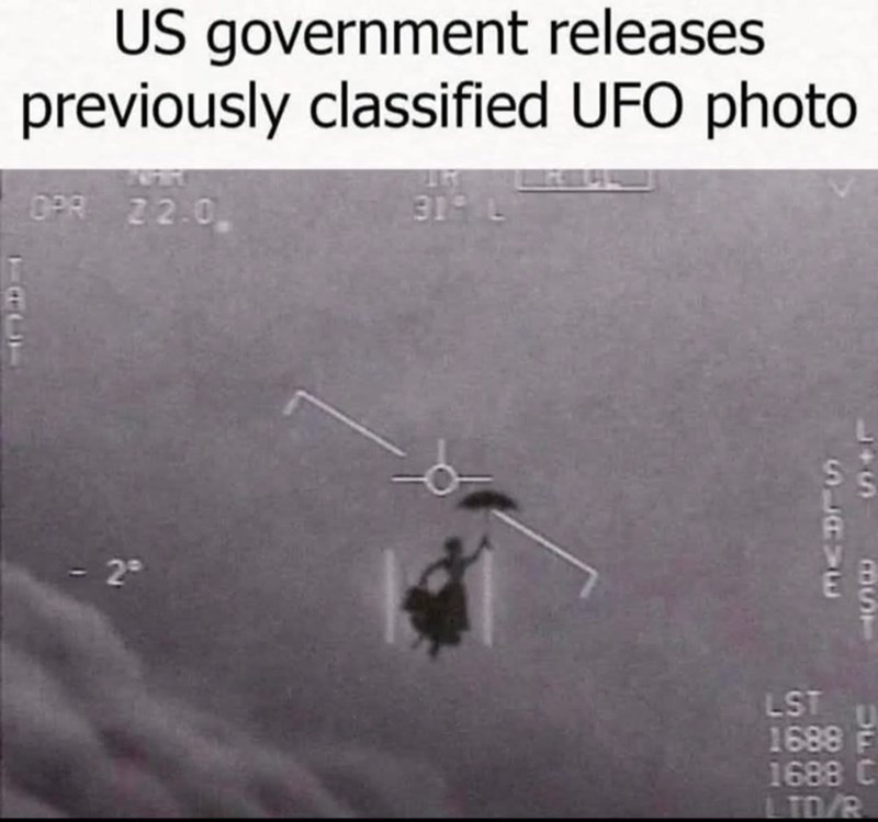 US government releases previously classified UFO photo OPR 22.0 118 319 L 29 47 359 SLATE LST 1688F 1688 C LID/B