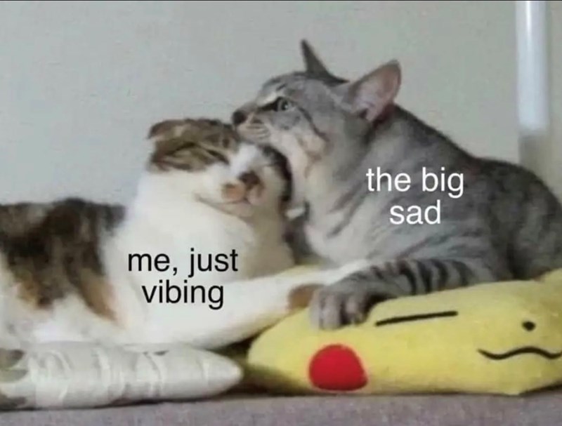 me, just vibing the big sad