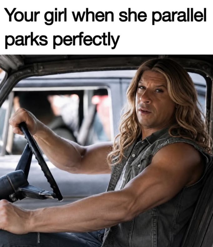 Your girl when she parallel parks perfectly elvale1