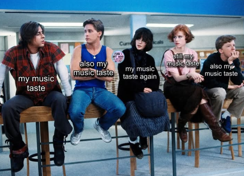 my music taste also my music taste Cur PUNKS IT BEAD my music taste again still my music taste also my music taste
