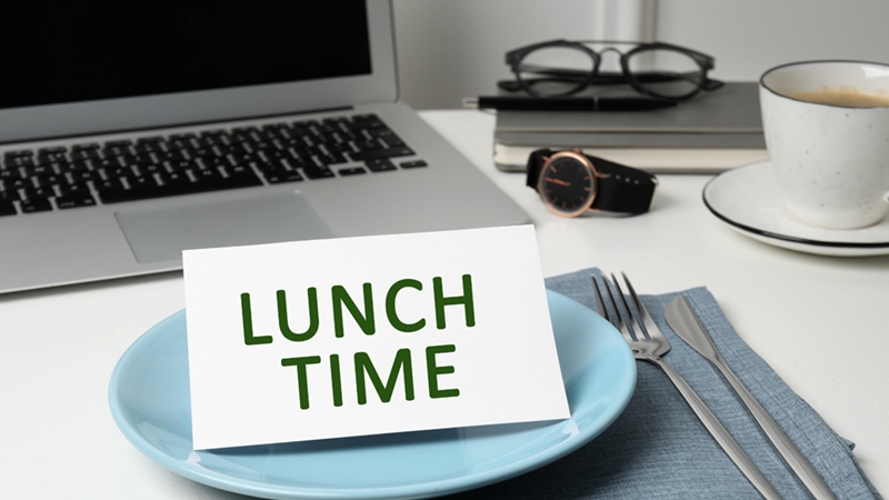 Lunch break.