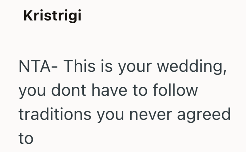 Kristrigi NTA- This is your wedding, you dont have to follow traditions you never agreed to