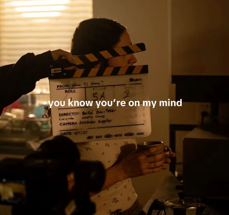 PROD 1 Home? ROLL 5A Bken you know you're on my mind DIRECTO Bara Ben-Yakar L consin Tanz CAMERA Alexander Kupfer DATE: 10/11/24 EXT GRD HITE CYND HOS