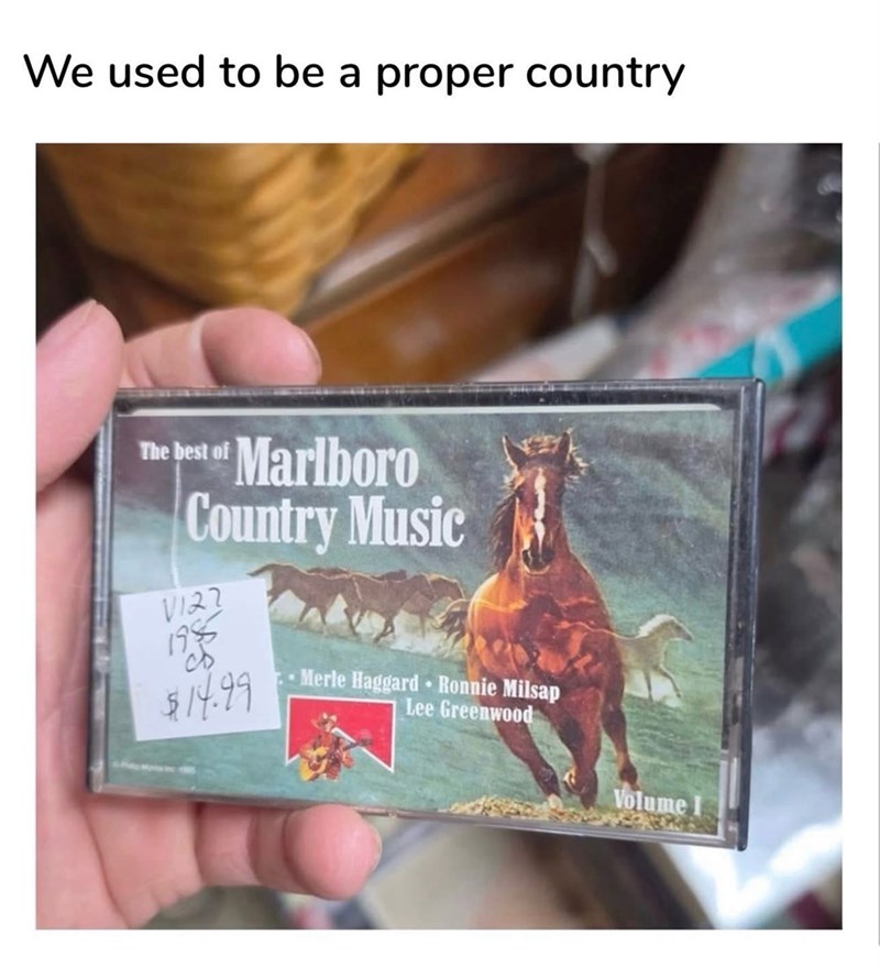 We used to be a proper country The best of Marlboro Country Music V122 1955 $14.99 Merle Haggard Ronnie Milsap Lee Greenwood Volume
