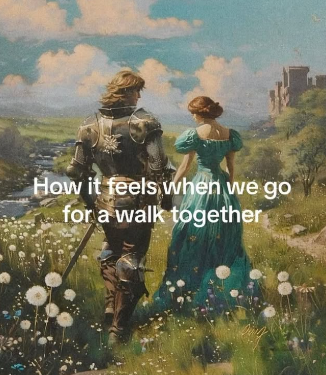 How it feels when we go for a walk together