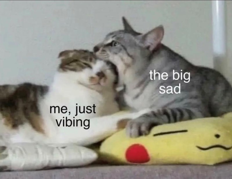 me, just vibing the big sad