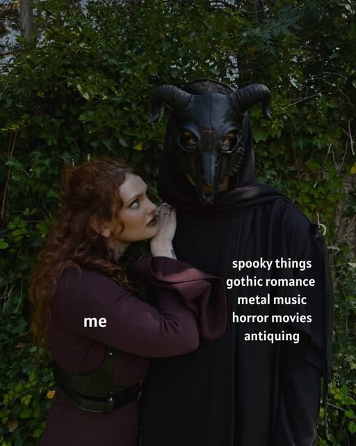 me spooky things gothic romance metal music horror movies antiquing