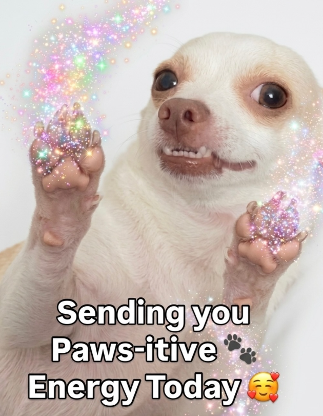 Sending you Paws-itive Energy Today