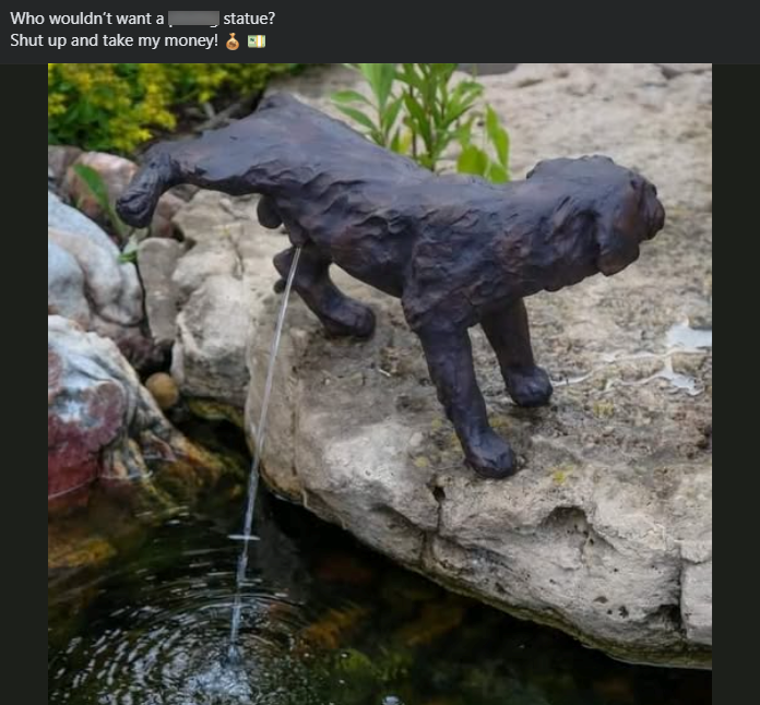 Who wouldn't want a Shut up and take my money! statue?