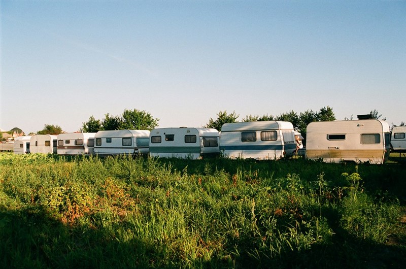 A trailer park.