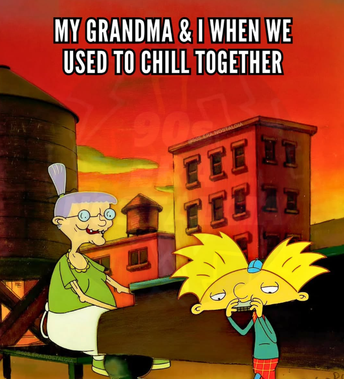 960S.ERA NOSTALGIA MY GRANDMA & I WHEN WE USED TO CHILL TOGETHER 90S ERA NOSTALGIA