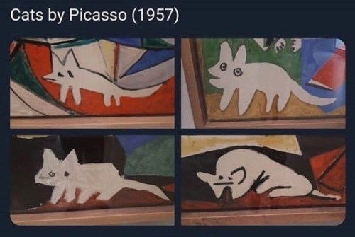 Cats by Picasso (1957) 錦