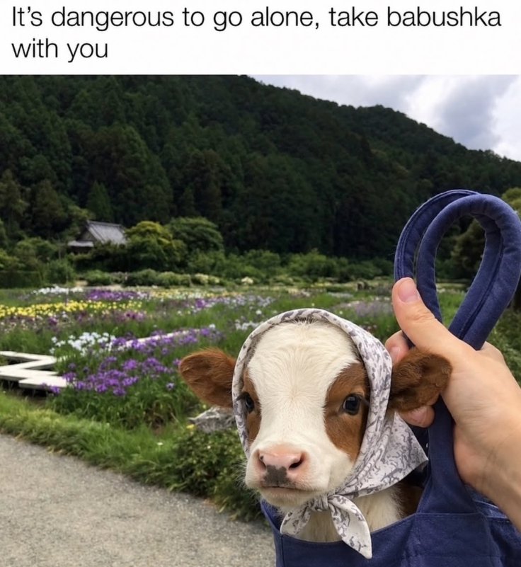 It's dangerous to go alone, take babushka with you