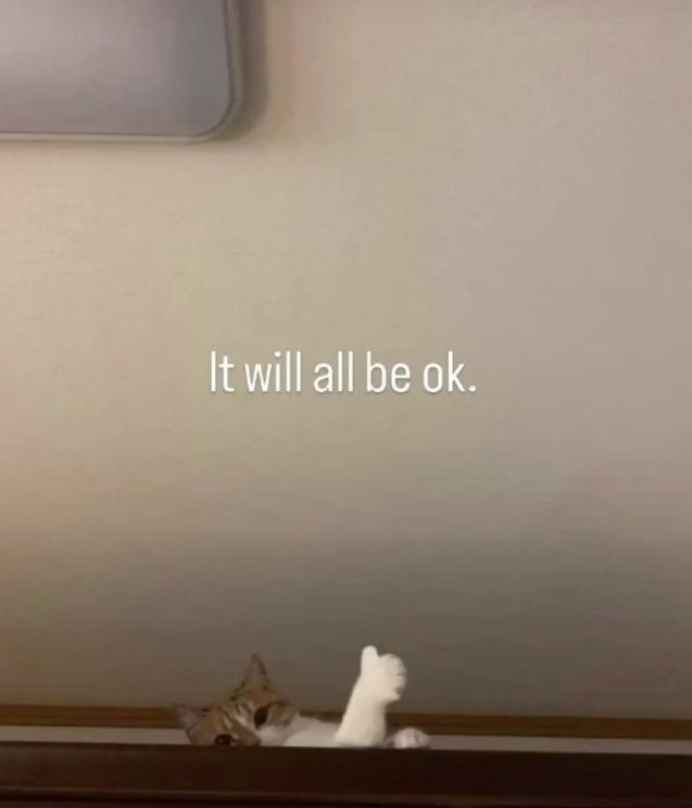 It will all be ok.