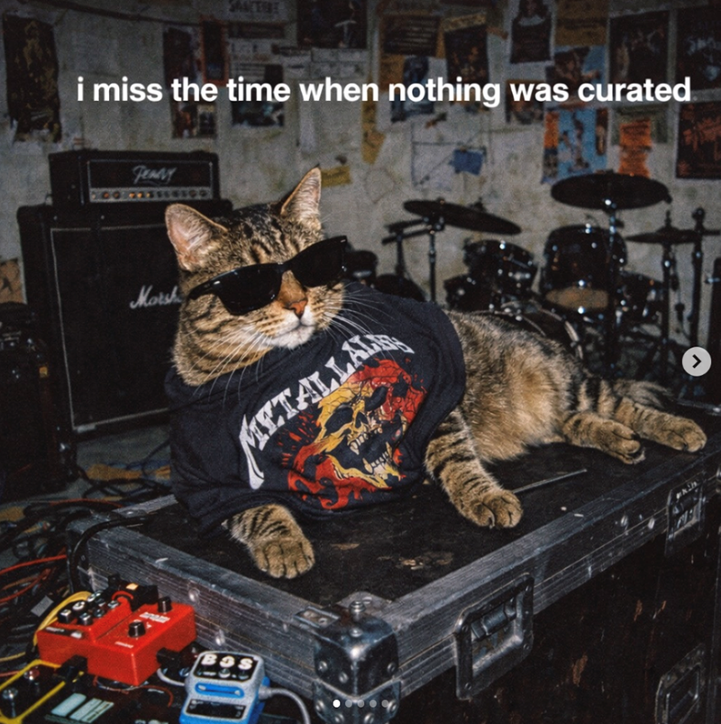 SANTRE i miss the time when nothing was curated TEAVY Marsh METALLAL >