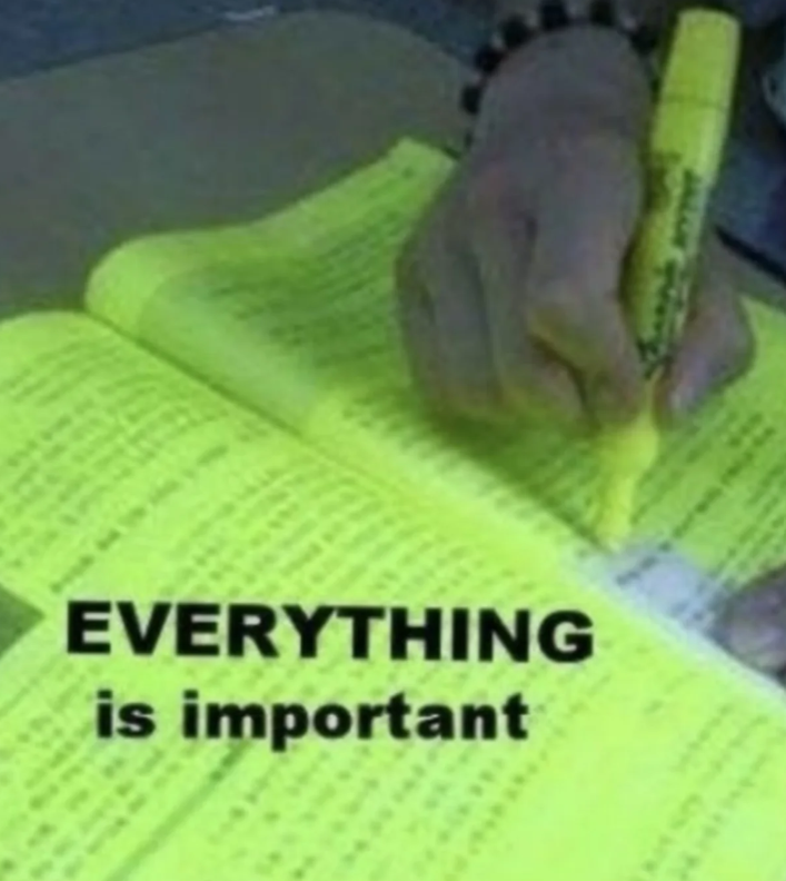 JALLY EVERYTHING is important