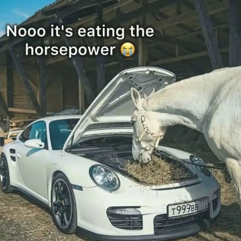 Nooo it's eating the horsepower T999BB
