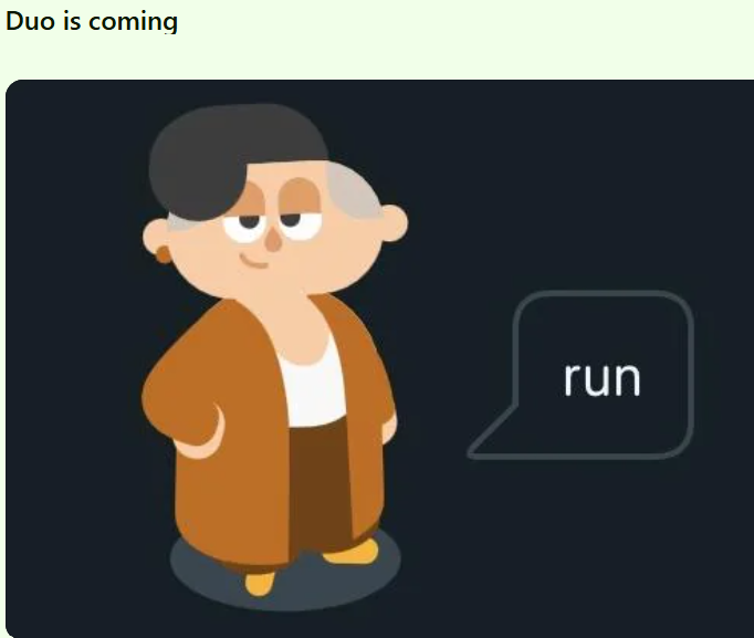 Duo is coming run