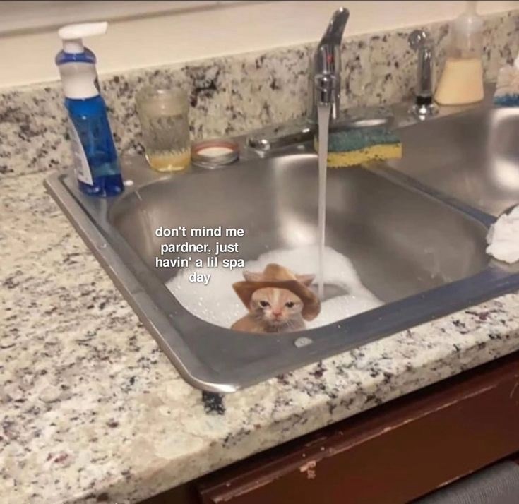 don't mind me pardner, just havin' a lil spa day