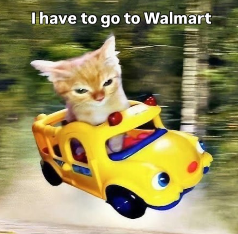 I have to go to Walmart