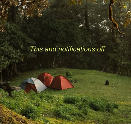 This and notifications off