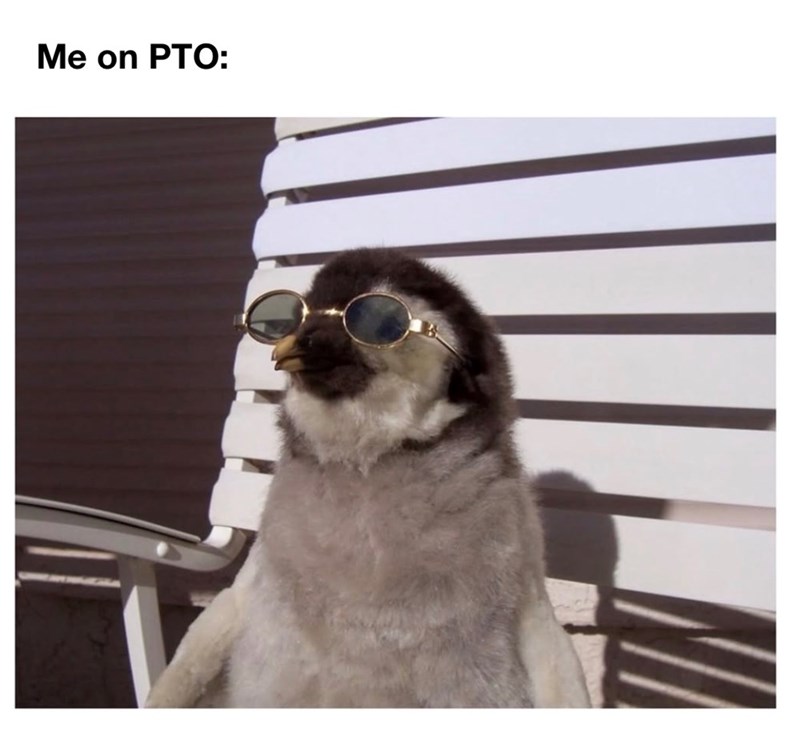 Me on PTO: