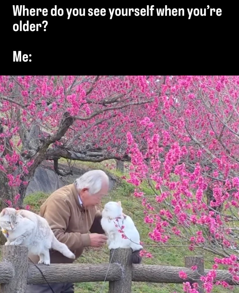Where do you see yourself when you're older? Me: