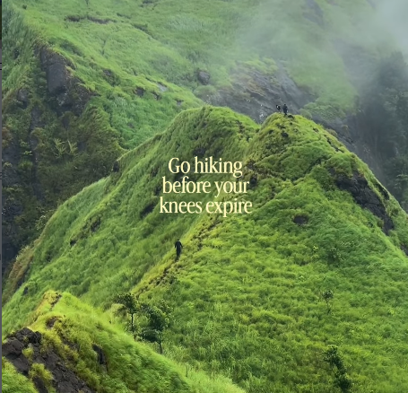 Go hiking before your knees expire