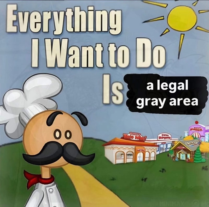 Everything I Want to Do 00 Is Lag a legal gray area OPEN D Т MINI