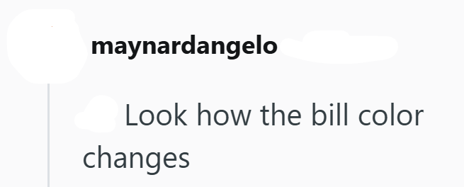 maynardangelo Look how the bill color changes