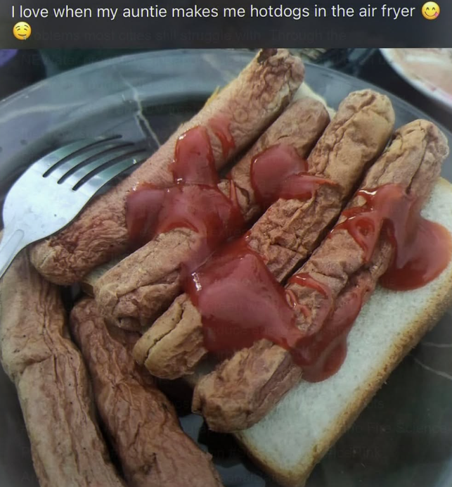 I love when my auntie makes me hotdogs in the air fryer oblems most cities still struggle with Through the NEWat duck Science