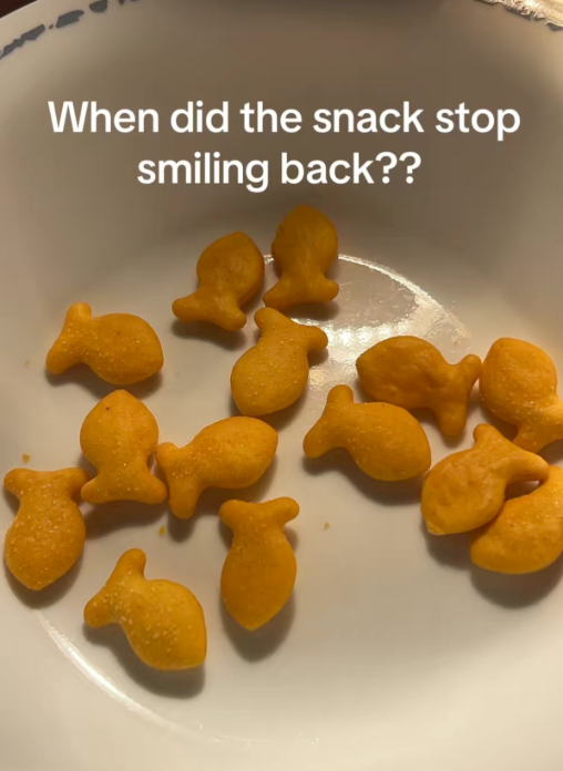 When did the snack stop smiling back??