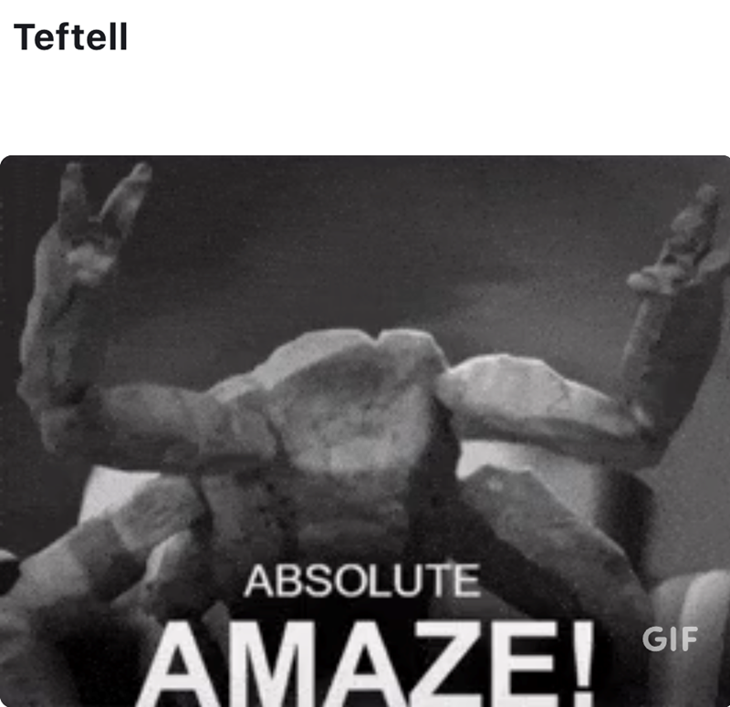 Teftell ABSOLUTE AMAZE! GIF