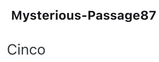 Mysterious-Passage87 Cinco