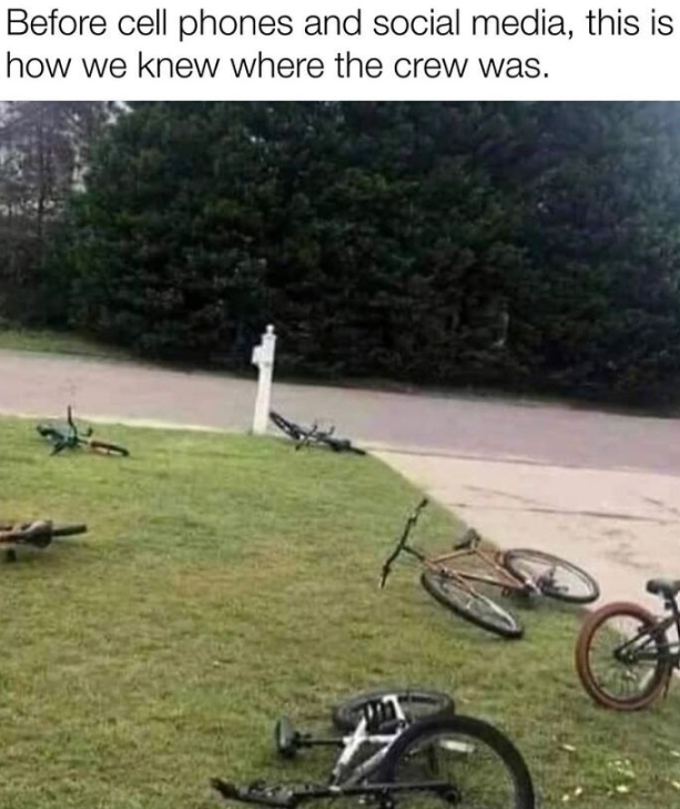 Before cell phones and social media, this is how we knew where the crew was.
