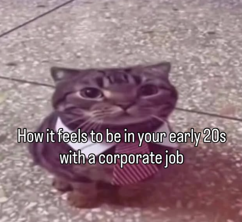 How it feels to be in your early 20s with a corporate job