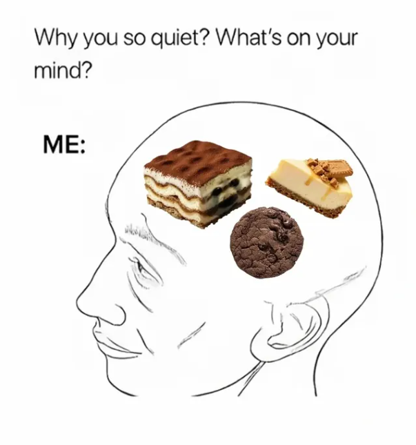Why you so quiet? What's on your mind? ME: