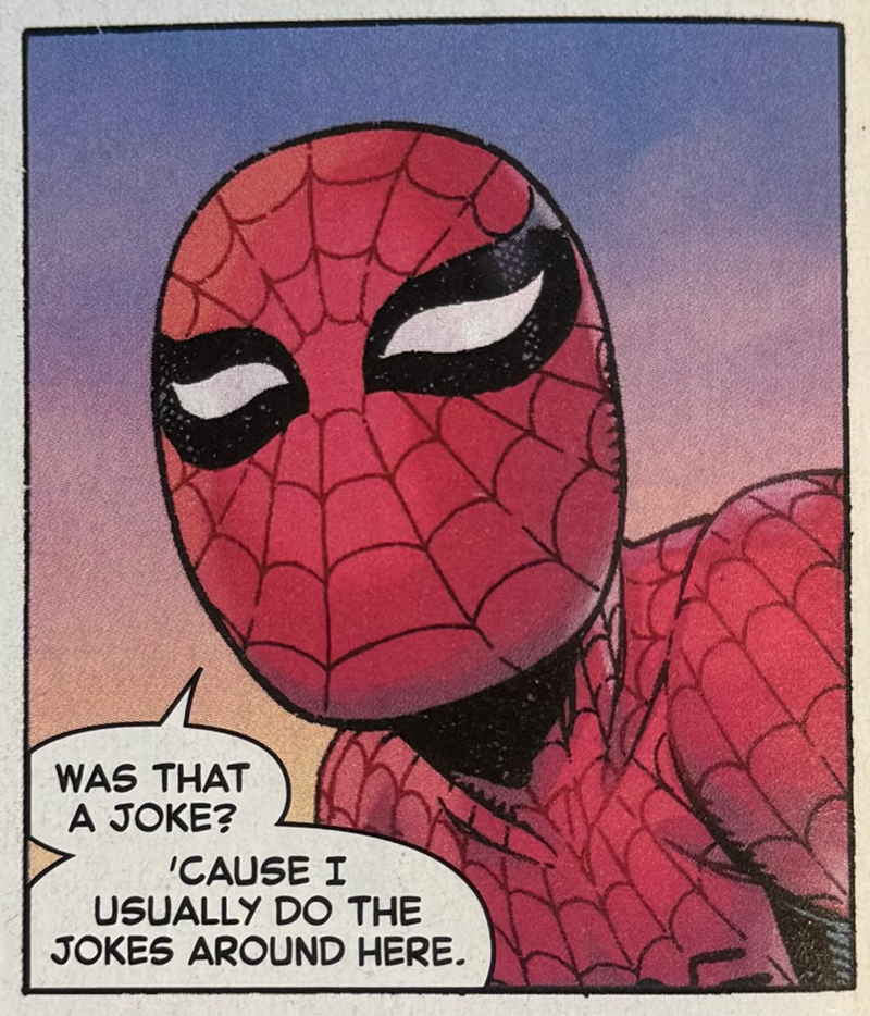 WAS THAT A JOKE? 'CAUSE I USUALLY DO THE JOKES AROUND HERE.